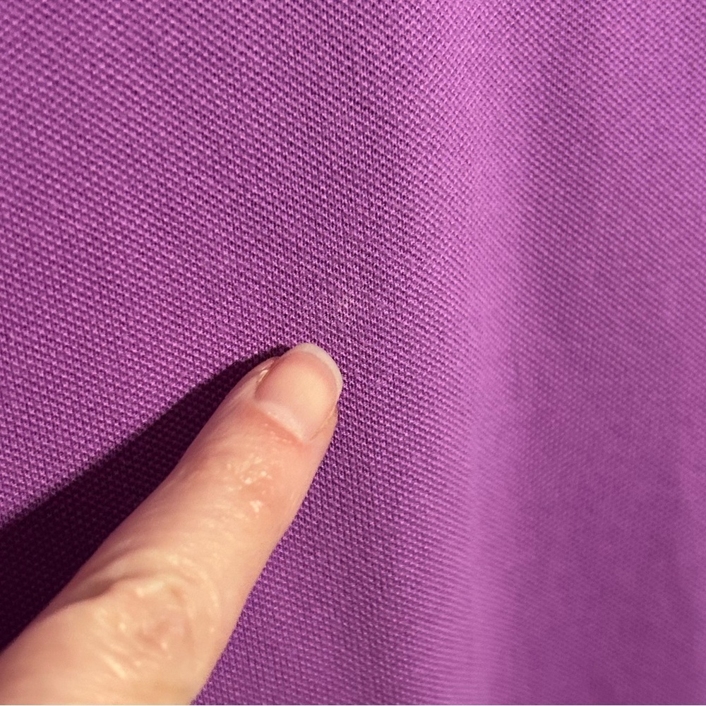 Lacoste Women’s Purple Polo Shirt Slim Fit Size 42 (~US 10, Large) - Picture 2 of 11